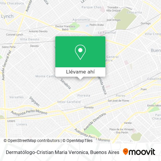 Mapa de Dermatólogo-Cristian Maria Veronica