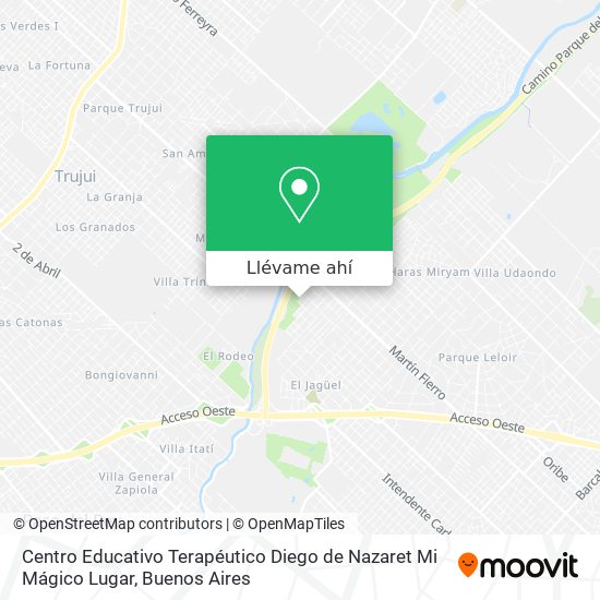 Mapa de Centro Educativo Terapéutico Diego de Nazaret Mi Mágico Lugar