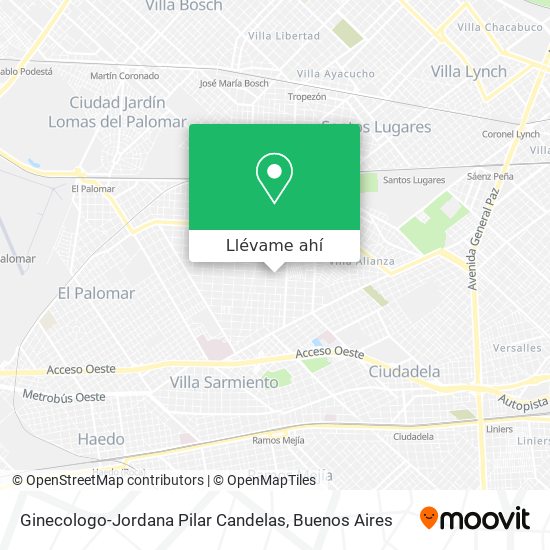 Mapa de Ginecologo-Jordana Pilar Candelas