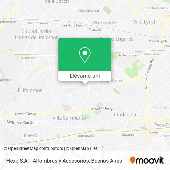 Mapa de Flexo S.A. - Alfombras y Accesorios