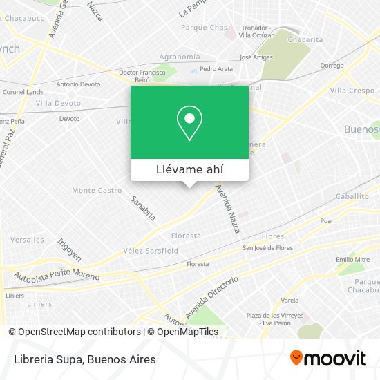 Mapa de Libreria Supa