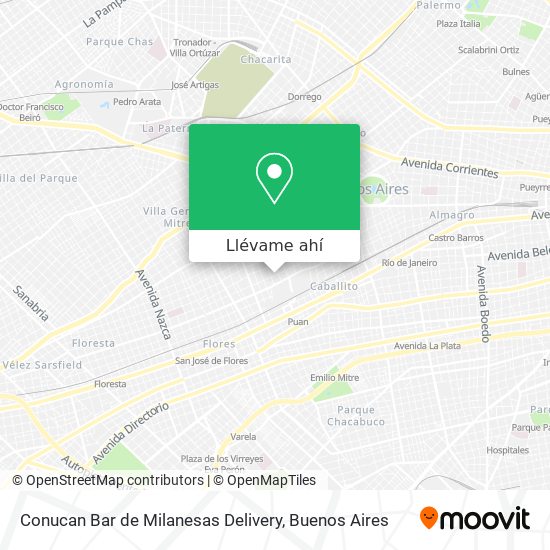 Mapa de Conucan Bar de Milanesas Delivery
