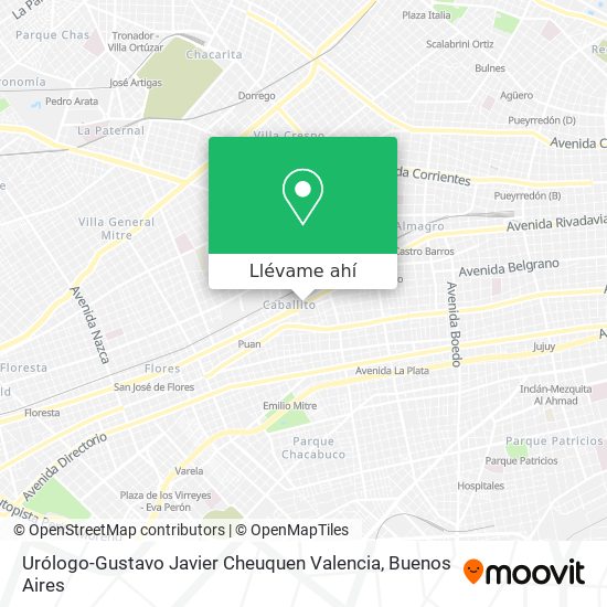 Mapa de Urólogo-Gustavo Javier Cheuquen Valencia