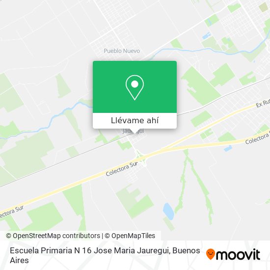 Mapa de Escuela Primaria N 16 Jose Maria Jauregui