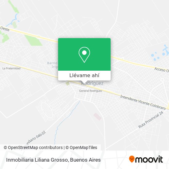 Mapa de Inmobiliaria Liliana Grosso