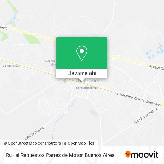 Mapa de Ru - al Repuestos Partes de Motor