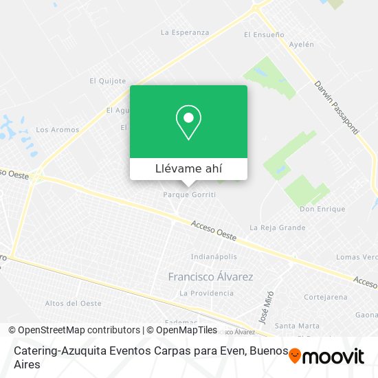 Mapa de Catering-Azuquita Eventos Carpas para Even