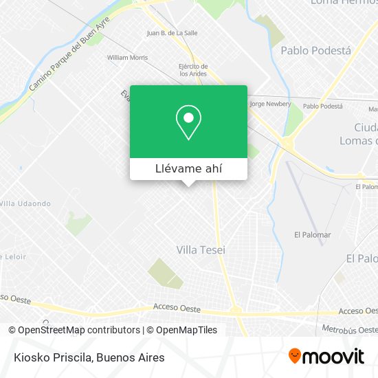 Mapa de Kiosko Priscila