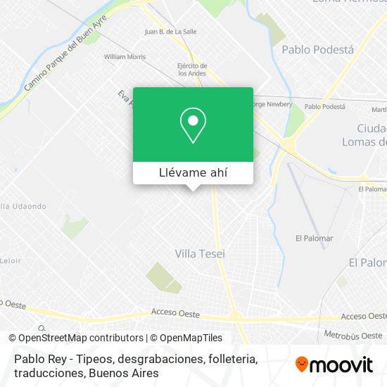 Mapa de Pablo Rey - Tipeos, desgrabaciones, folleteria, traducciones