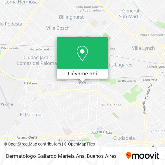 Mapa de Dermatologo-Gallardo Mariela Ana
