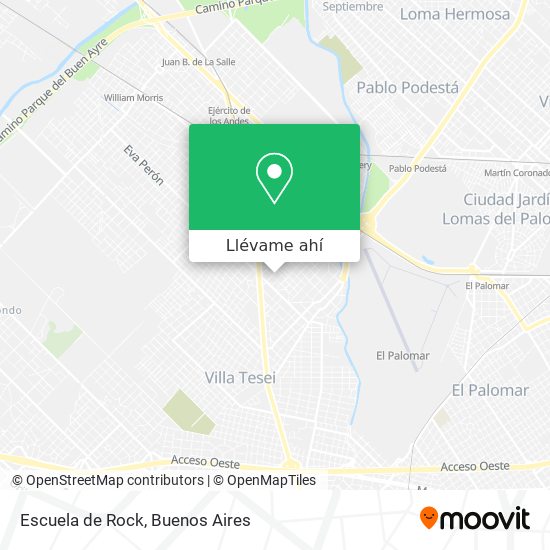 Mapa de Escuela de Rock