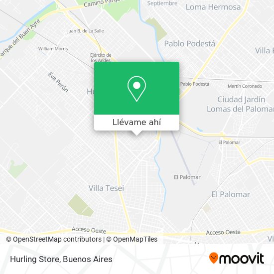 Mapa de Hurling Store