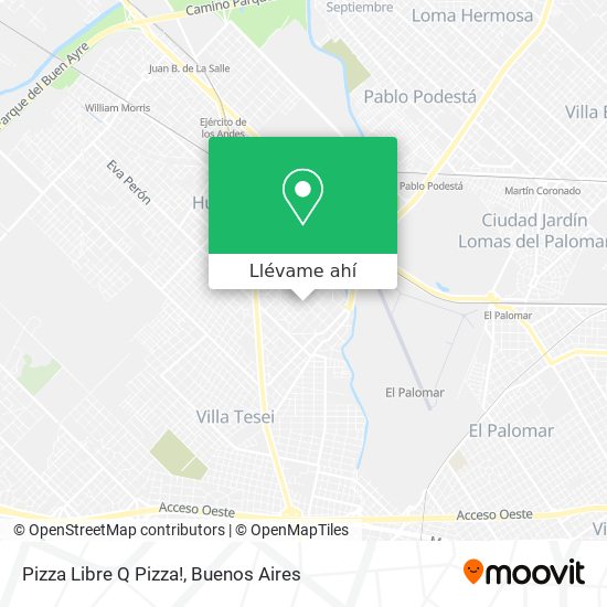 Mapa de Pizza Libre Q Pizza!