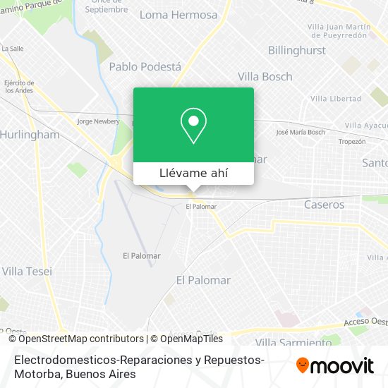 Mapa de Electrodomesticos-Reparaciones y Repuestos-Motorba