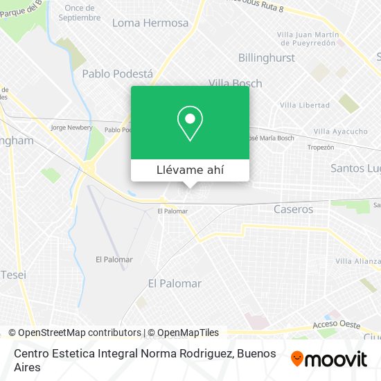 Mapa de Centro Estetica Integral Norma Rodriguez