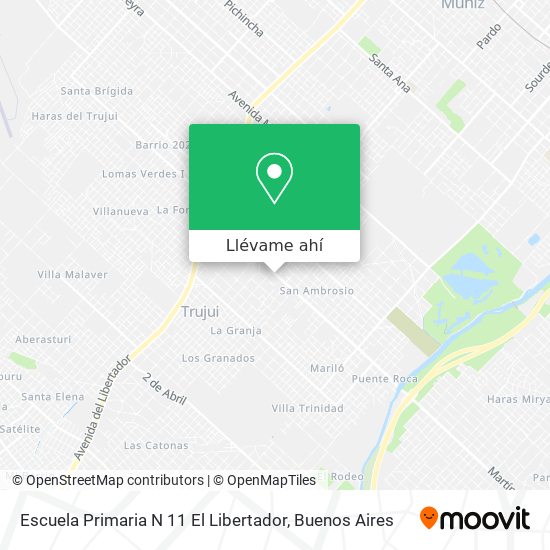 Mapa de Escuela Primaria N 11 El Libertador