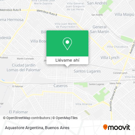 Mapa de Aquastore Argentina