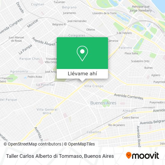 Mapa de Taller Carlos Alberto di Tommaso