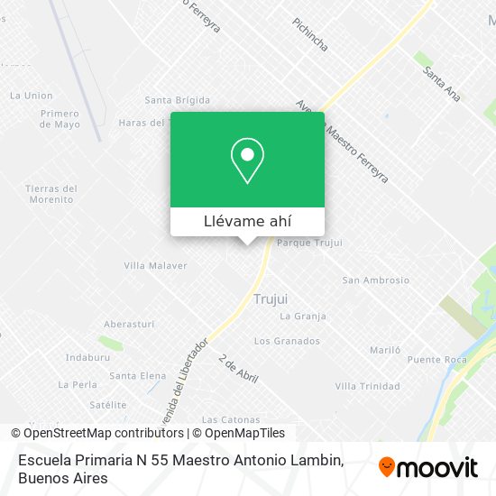 Mapa de Escuela Primaria N 55 Maestro Antonio Lambin