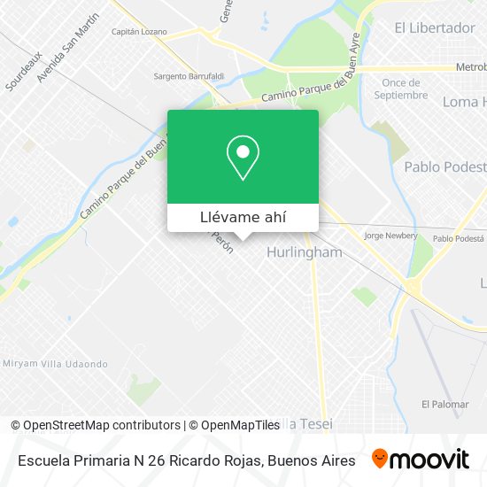 Mapa de Escuela Primaria N 26 Ricardo Rojas