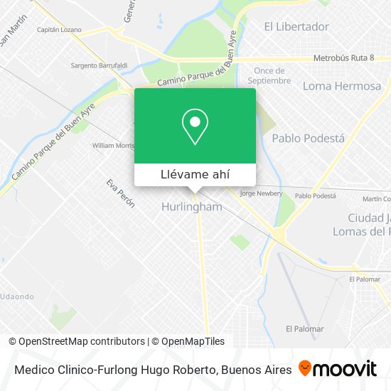 Mapa de Medico Clinico-Furlong Hugo Roberto