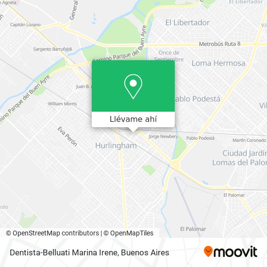 Mapa de Dentista-Belluati Marina Irene