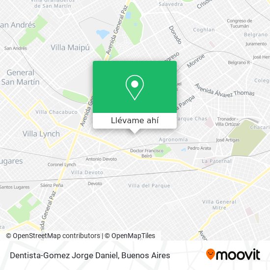 Mapa de Dentista-Gomez Jorge Daniel