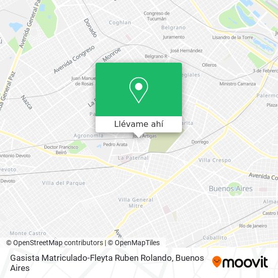 Mapa de Gasista Matriculado-Fleyta Ruben Rolando