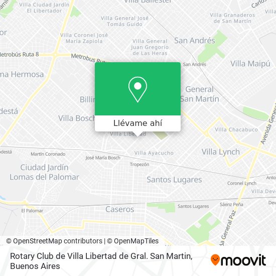 Mapa de Rotary Club de Villa Libertad de Gral. San Martin