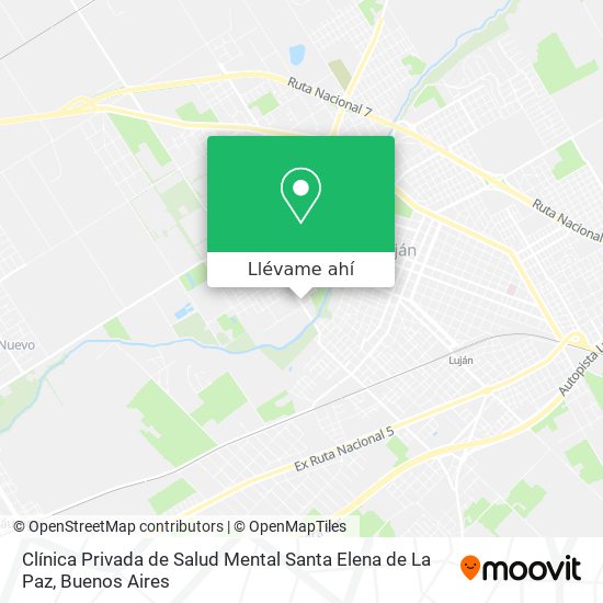 Mapa de Clínica Privada de Salud Mental Santa Elena de La Paz