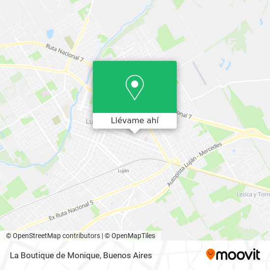 Mapa de La Boutique de Monique