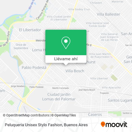 Mapa de Peluqueria Unisex Stylo Fashion