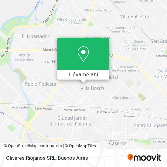 Mapa de Olivares Riojanos SRL