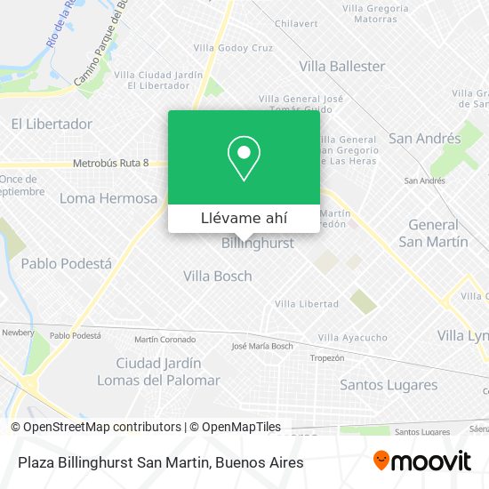 Mapa de Plaza Billinghurst San Martin