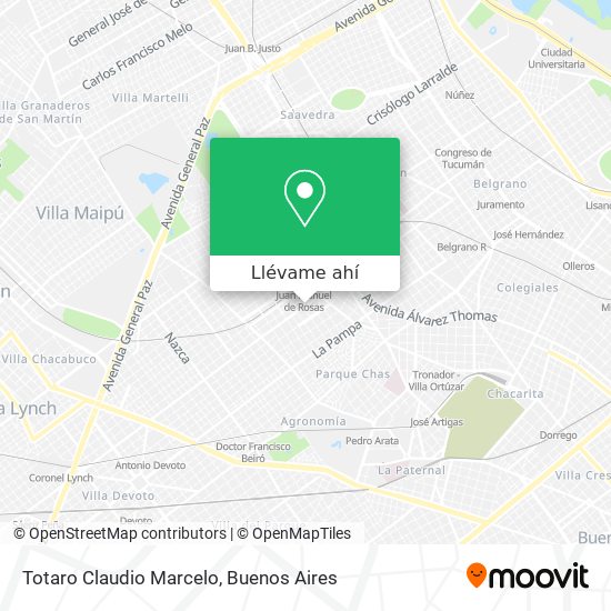 Mapa de Totaro Claudio Marcelo