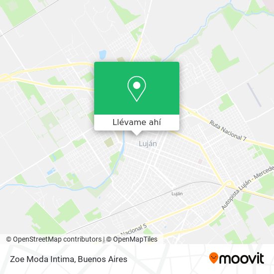 Mapa de Zoe Moda Intima