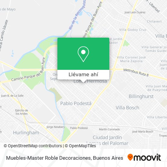 Mapa de Muebles-Master Roble Decoraciones