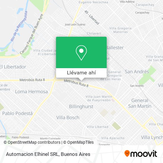 Mapa de Automacion Elhinel SRL