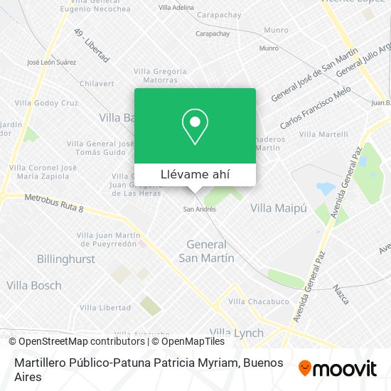 Mapa de Martillero Público-Patuna Patricia Myriam