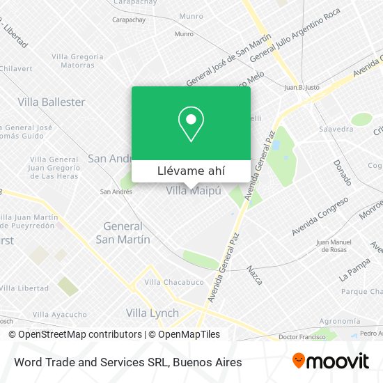 Mapa de Word Trade and Services SRL