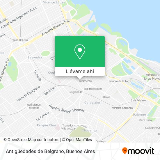 Mapa de Antigüedades de Belgrano