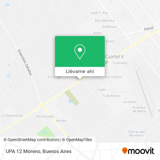 Mapa de UPA 12 Moreno