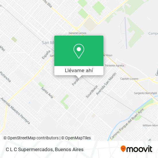 Mapa de C L C Supermercados