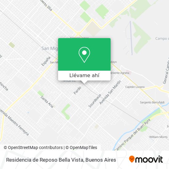 Mapa de Residencia de Reposo Bella Vista