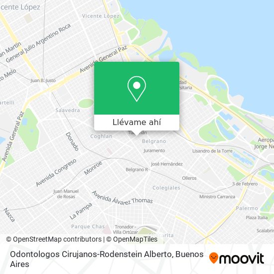 Mapa de Odontologos Cirujanos-Rodenstein Alberto