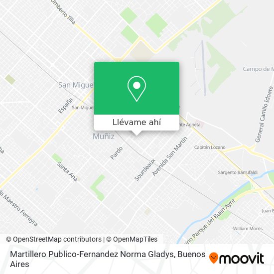 Mapa de Martillero Publico-Fernandez Norma Gladys