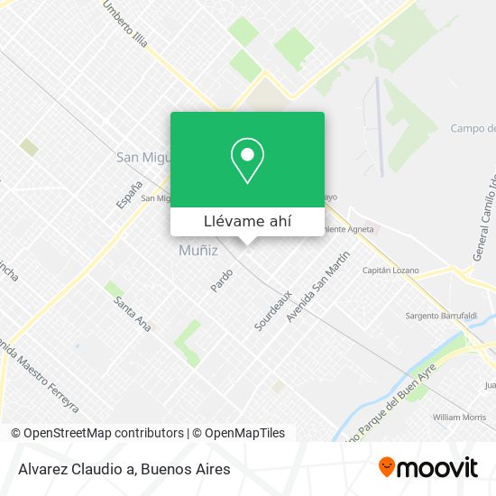 Mapa de Alvarez Claudio a