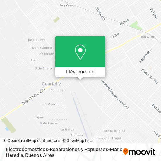 Mapa de Electrodomesticos-Reparaciones y Repuestos-Mario Heredia