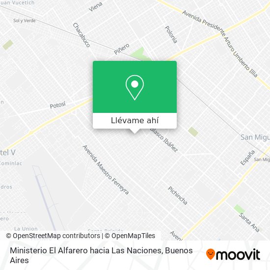 Mapa de Ministerio El Alfarero hacia Las Naciones