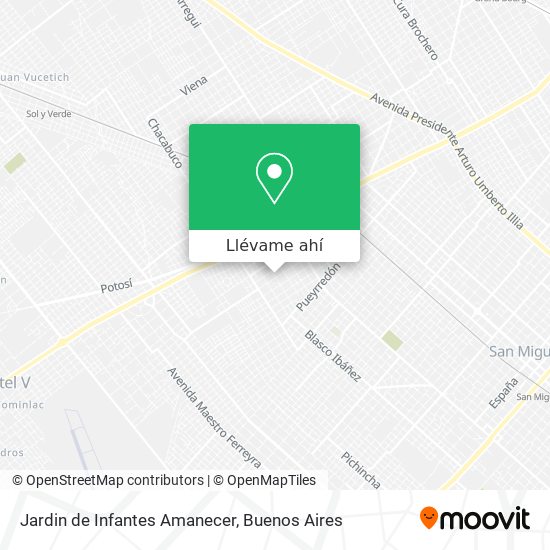 Mapa de Jardin de Infantes Amanecer